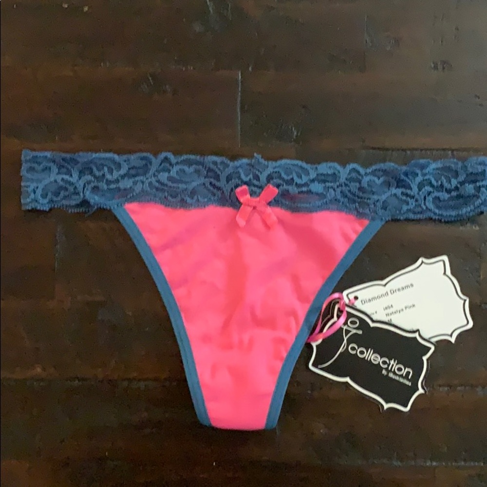 Natalya Pink Thong Panties - Sizes S, M & L
